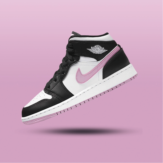 Air Jordan 1 Mid Arctic Pink GS