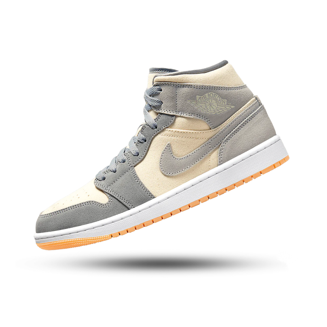 Air Jordan 1 Mid Coconut Milk Particle Grey
