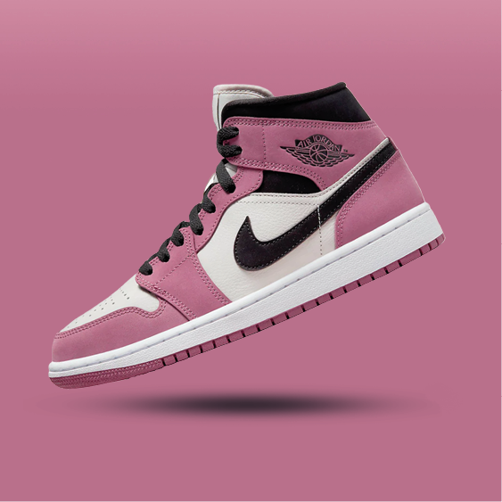 Air Jordan 1 Mid SE Light Mulberry (W)