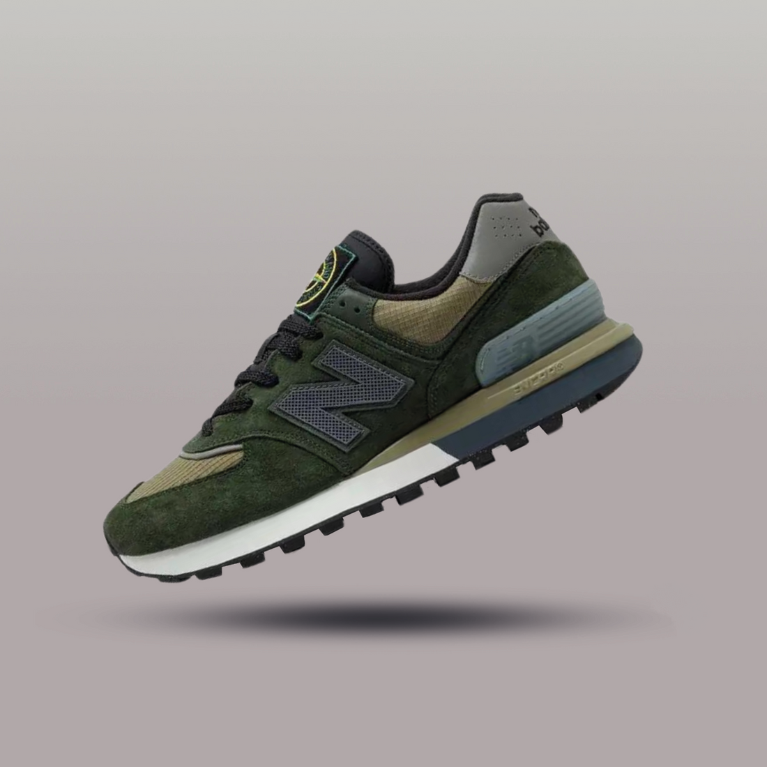 New Balance x Stone Island 574 Dark Green