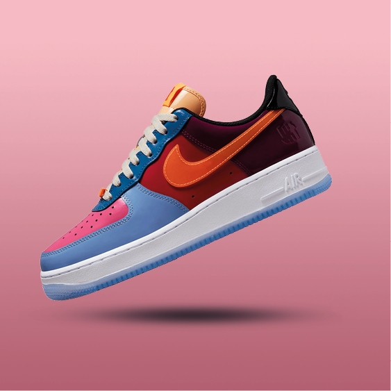Nike Air Force 1 Low x Undefeated Multi-Patent Total Orange