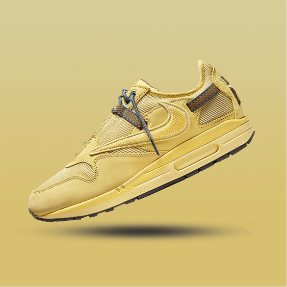 Nike Air Max 1 x Travis Scott Cactus Jack Saturn Gold