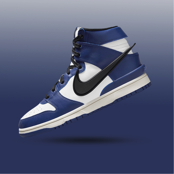 Nike Dunk x AMBUSH High Deep Royal