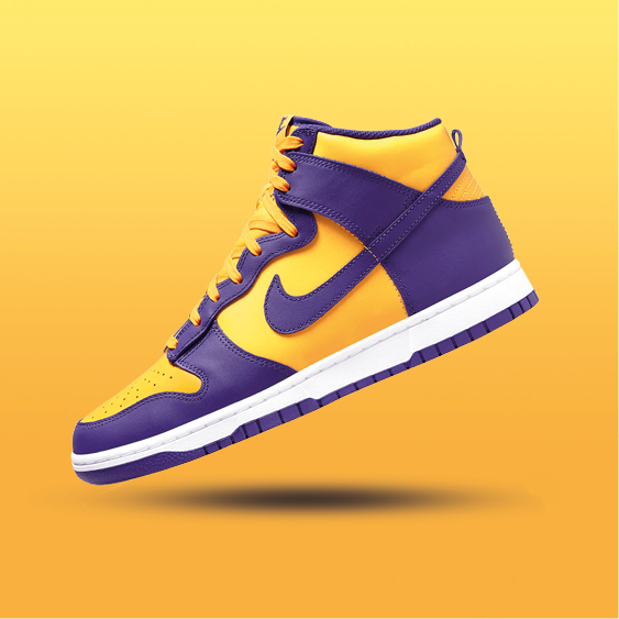 Nike Dunk High Lakers