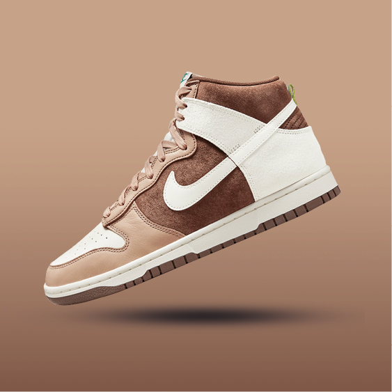Nike Dunk High Sail Light Chocolate