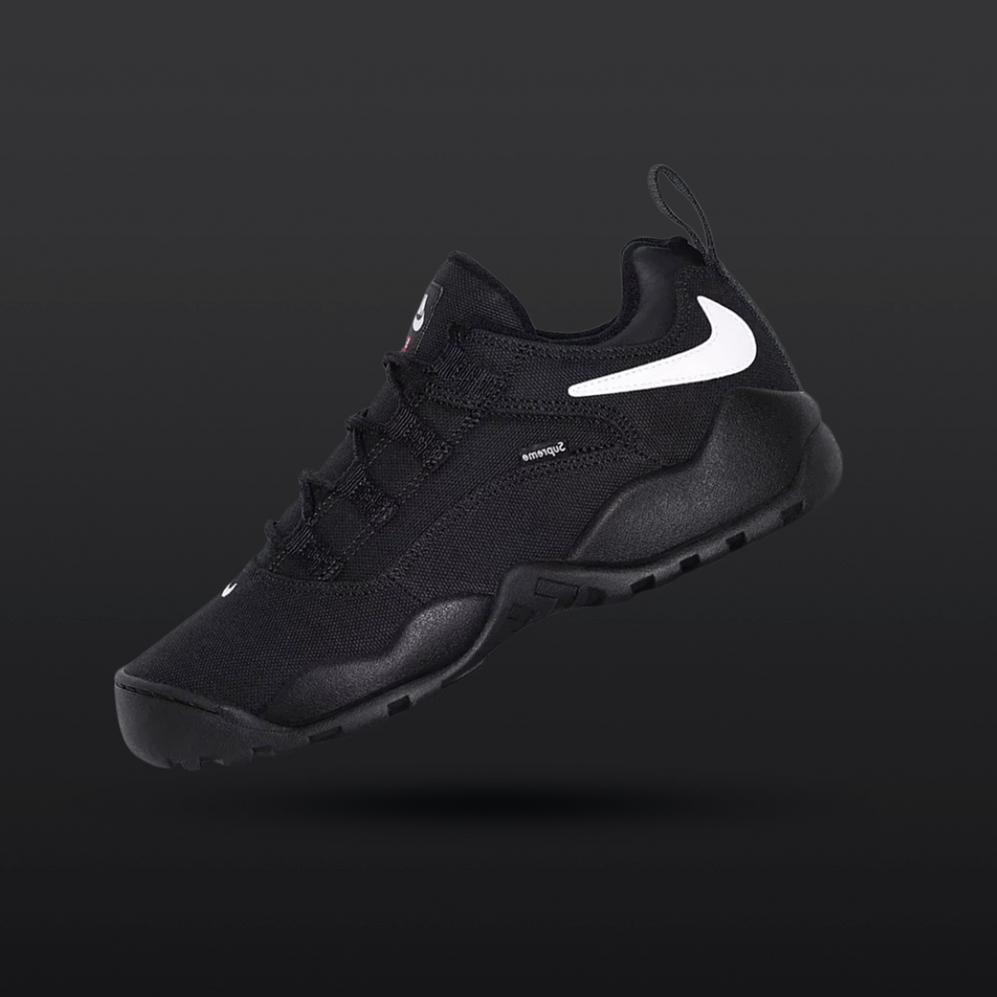 Nike SB Darwin Low Supreme Black, Front View 2