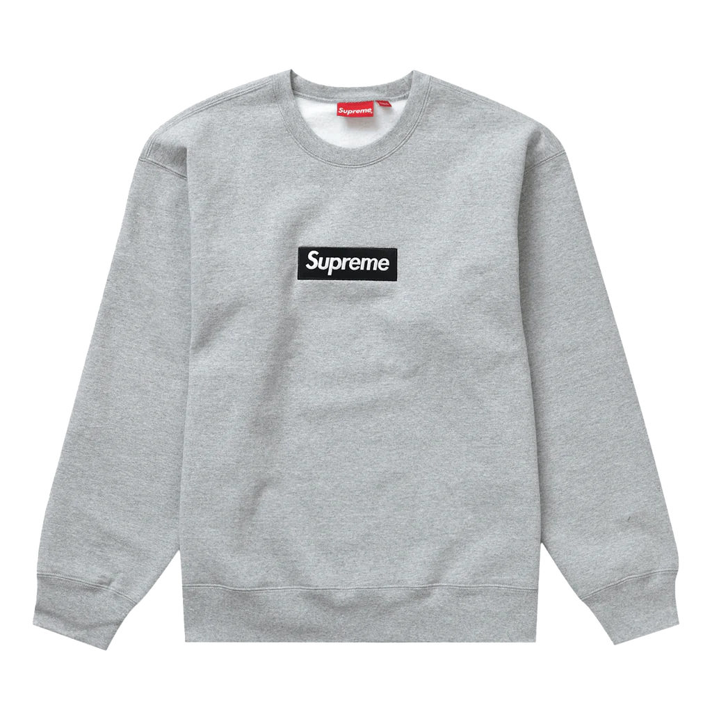 Supreme Box Logo Crewneck Heather Grey (FW22)
