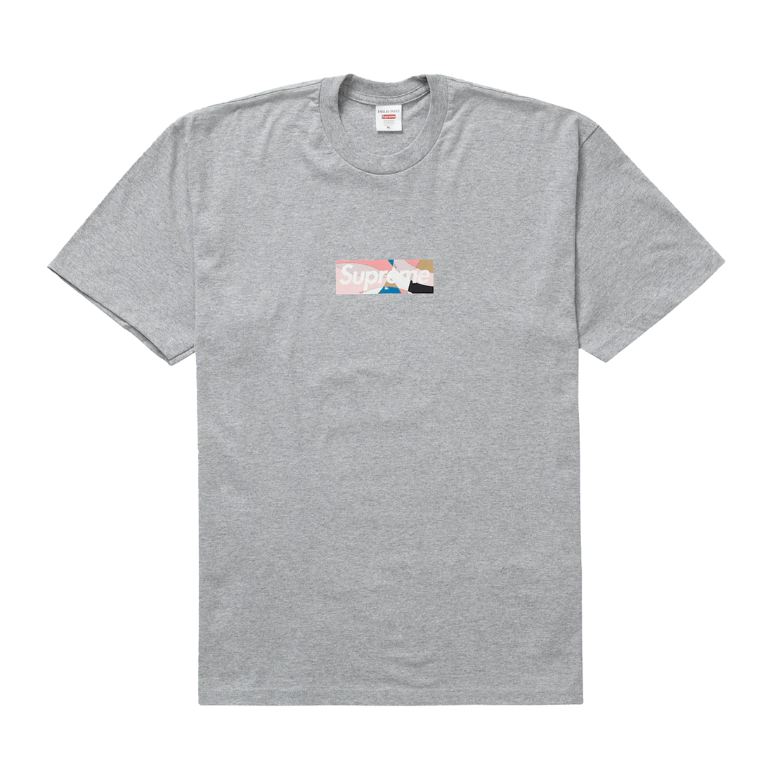 Supreme x Emilio Pucci Box Logo T-Shirt Grey/Pink