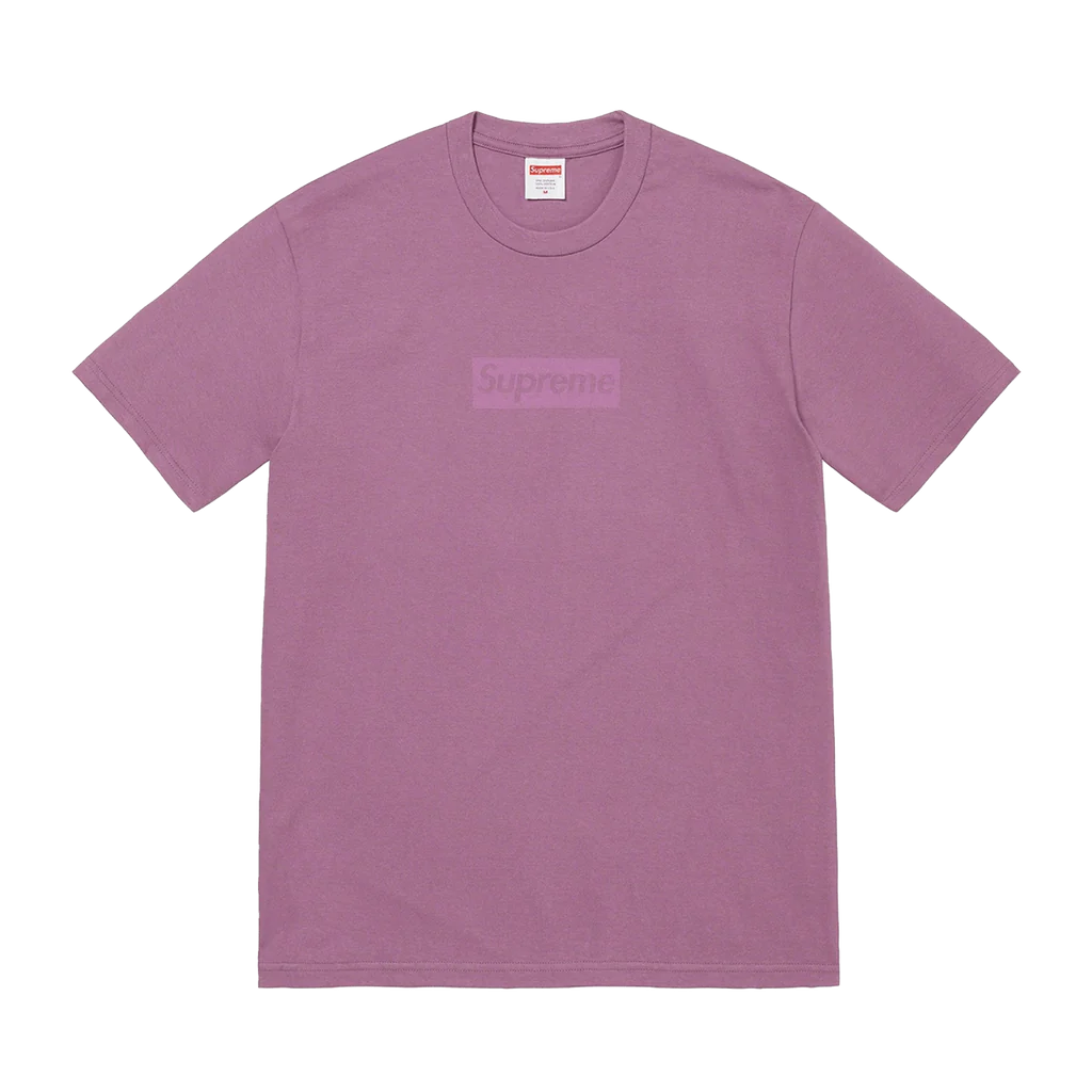 Supreme Tonal Box Logo T-Shirt Dusty Purple