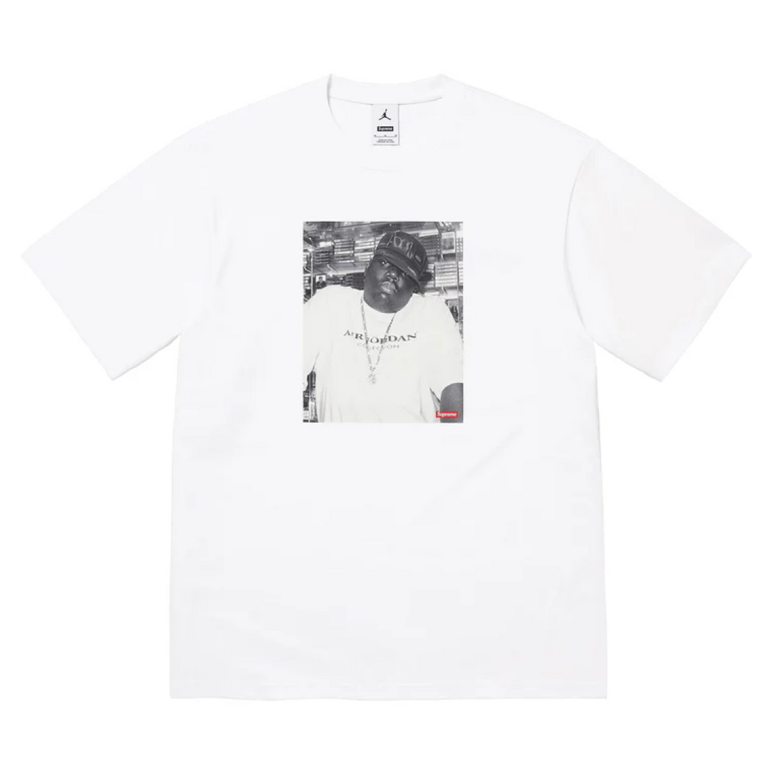Supreme Jordan Biggie S/S Top White