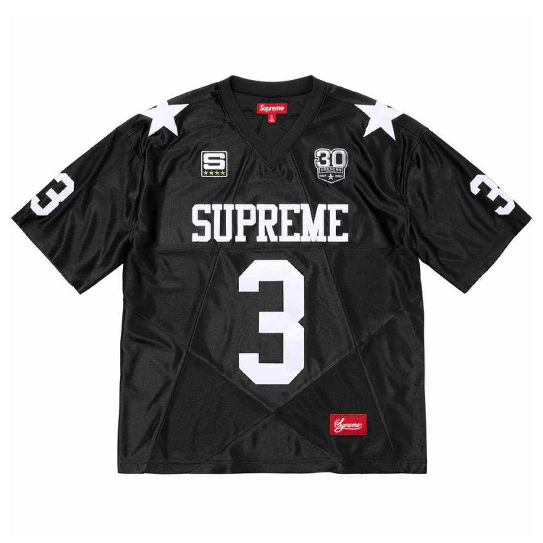 Supreme Stars Football Jersey Black