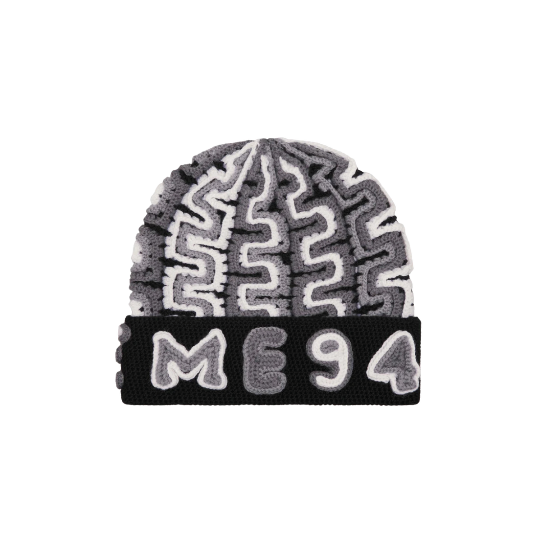 Supreme Yarn Appliqué Beanie Black