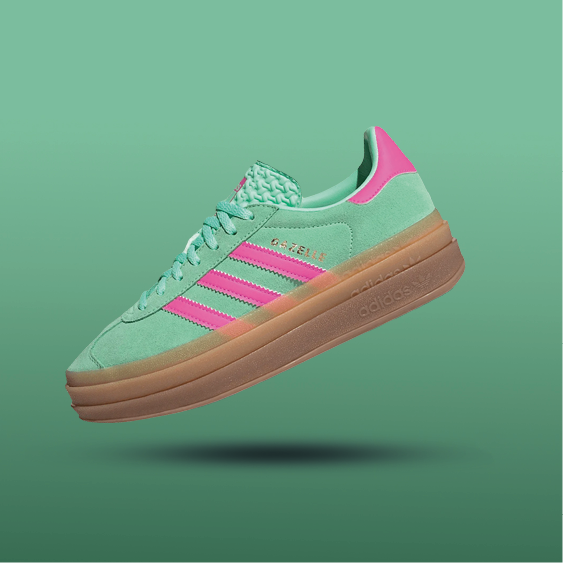 adidas Gazelle Bold Pulse Mint Pink, Side View 2