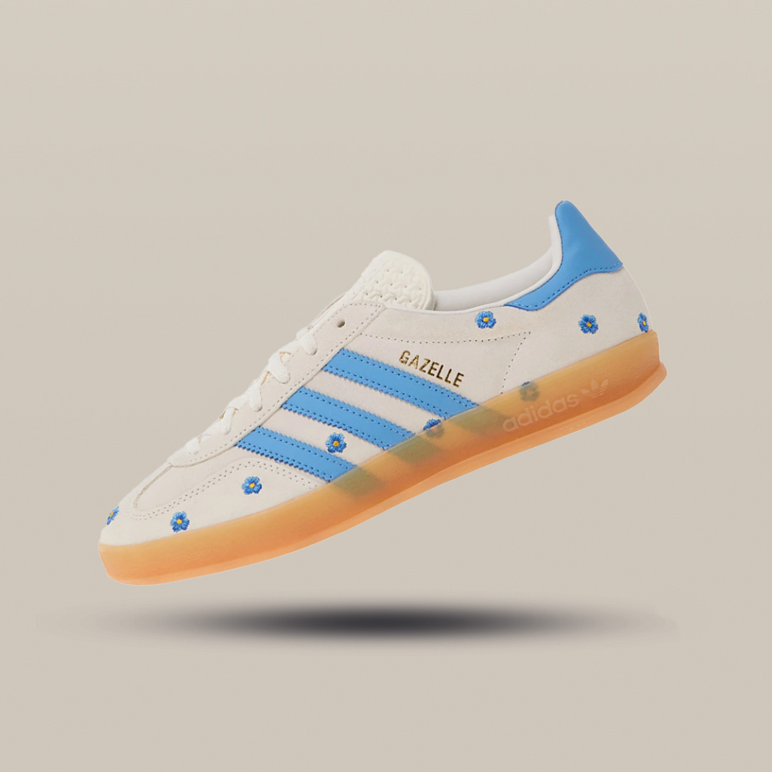 adidas Gazelle Indoor Floral Beige Light Blue (W)
