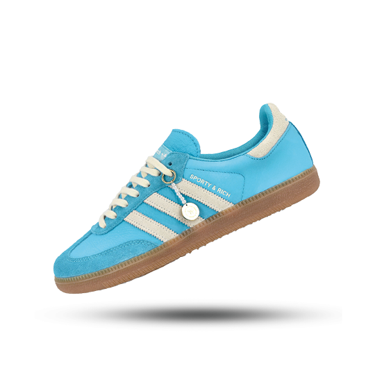 adidas Sporty and Rich Samba OG Blue Rush, Side View