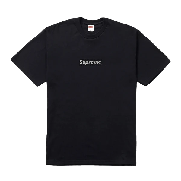 Supreme x Swarovski Box Logo T-Shirt Black