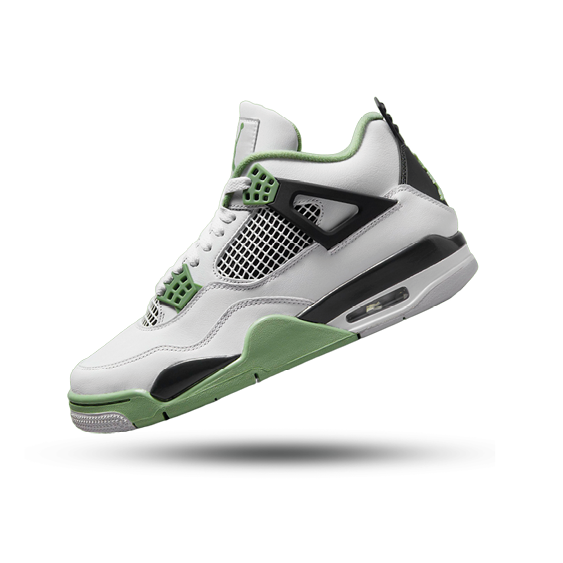 Jordan AIR JORDAN 4 RETRO - Sneakers alte - white/black/neutral