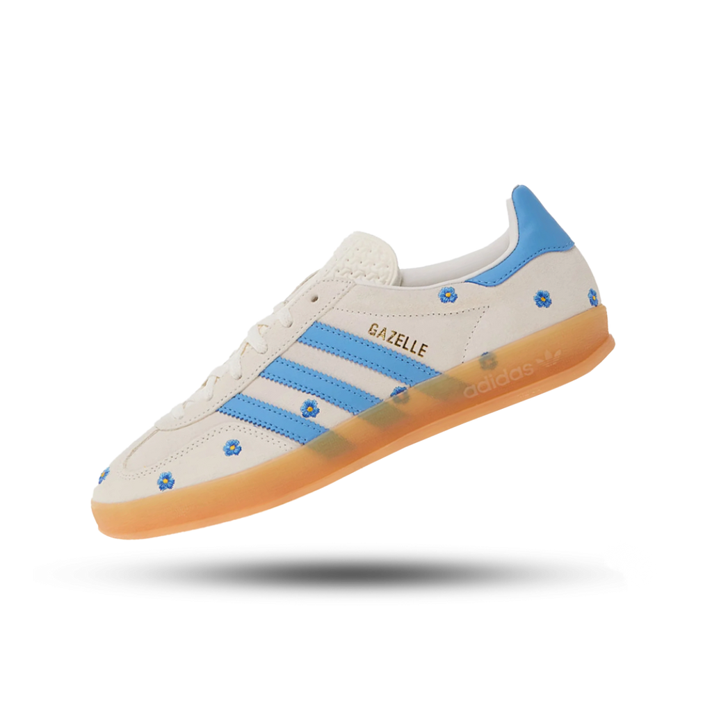adidas Gazelle Indoor Floral Beige Light Blue (W)  Everything Butta