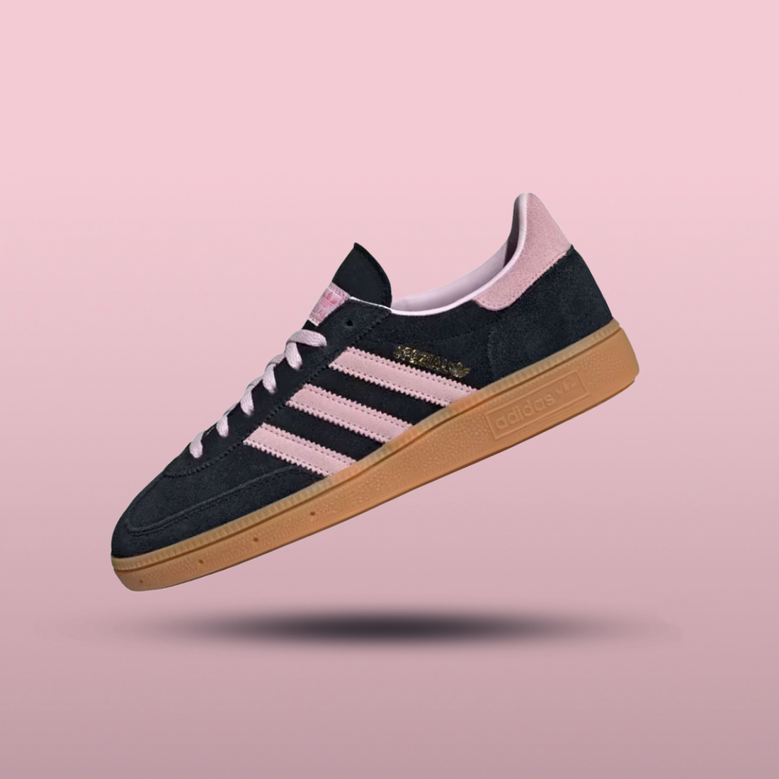 adidas Spezial Core Black Clear Pink ,Side View 2